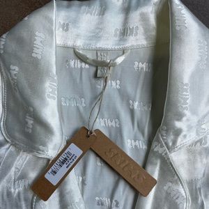 Skims NWT JACQUARD Sleep SET! Size Medium, White